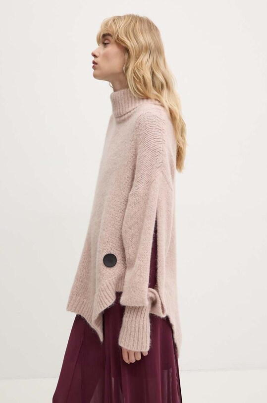 Вовняний светр MMC STUDIO PL BITENEO тонкий бежевий BITENEO.SWEATER