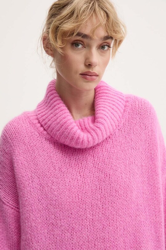 MMC STUDIO pulover de lână BITENEO BITENEO.SWEATER roz