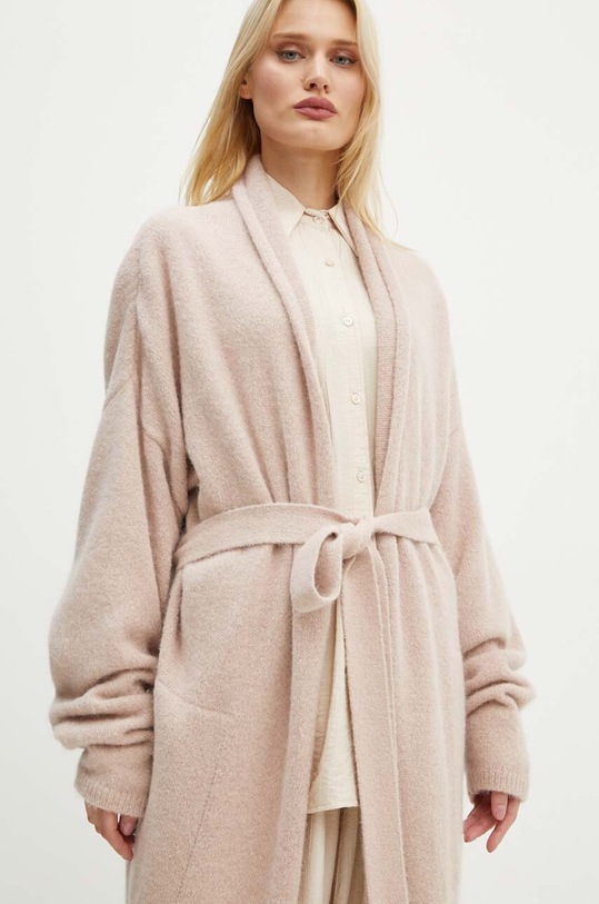 Vuneni kardigan MMC STUDIO PL EPONANEO roza EPONANEO.CARDIGANMMC