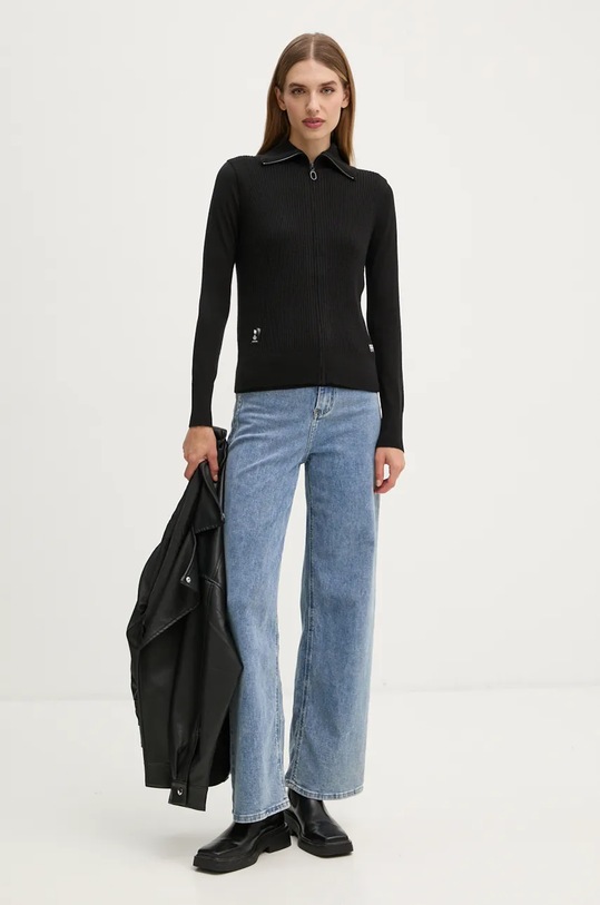 G-Star pulover și vestă de lână D25214.D847 negru AW24