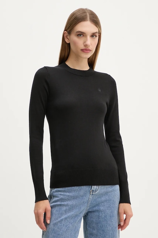 G-Star pulover și vestă de lână D25214.D847 negru