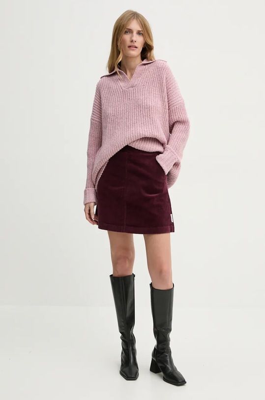 Μάλλινο πουλόβερ G-Star D25220.D890 ροζ AW24