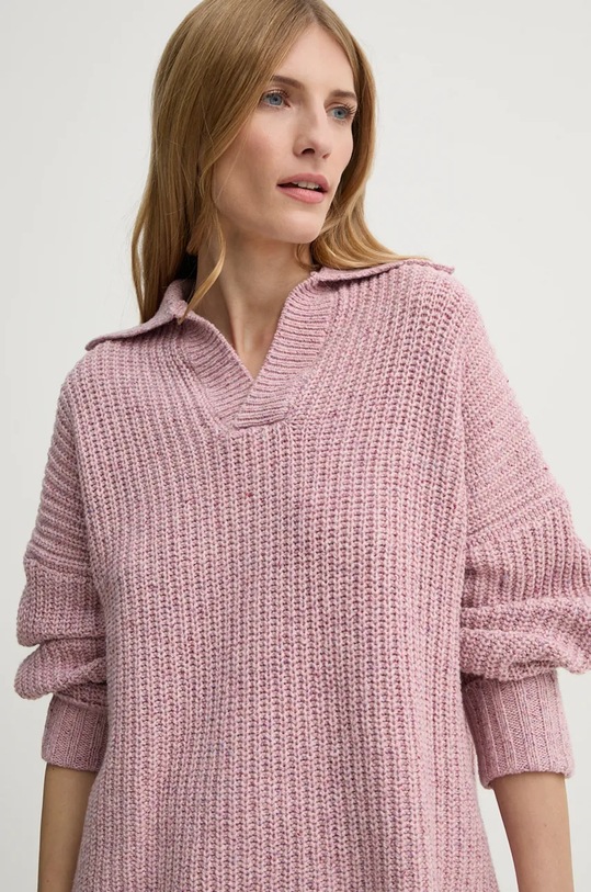 Μάλλινο πουλόβερ G-Star ροζ D25220.D890