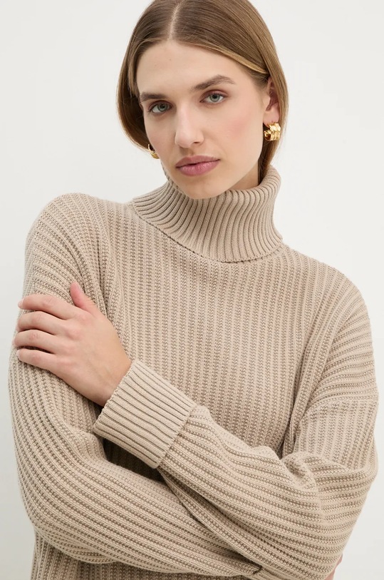 G-Star sweter bawełniany bawełna beżowy D25753.D496