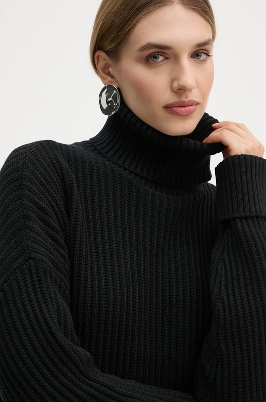 G-Star sweter bawełniany czarny D25753.D496