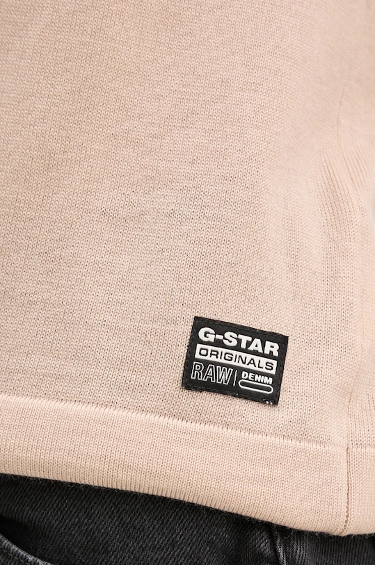 G-Star sweter wełniany D25509.D847 beżowy