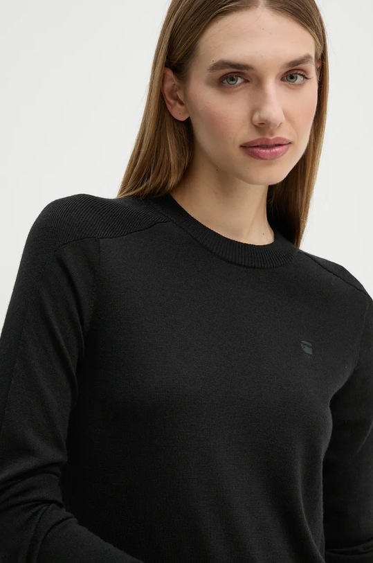 G-Star sweter wełniany czarny D25509.D847