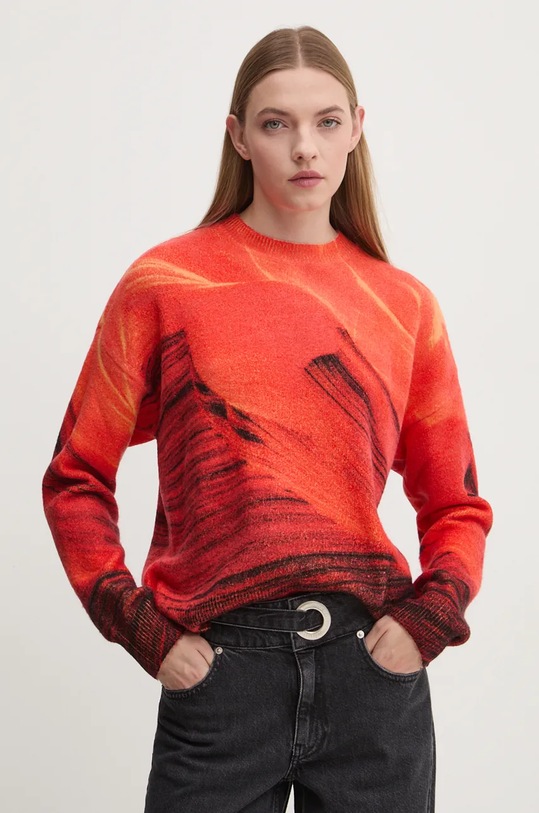 Desigual sweter VAUGHAN pozostałe pomarańczowy 24WWJF48