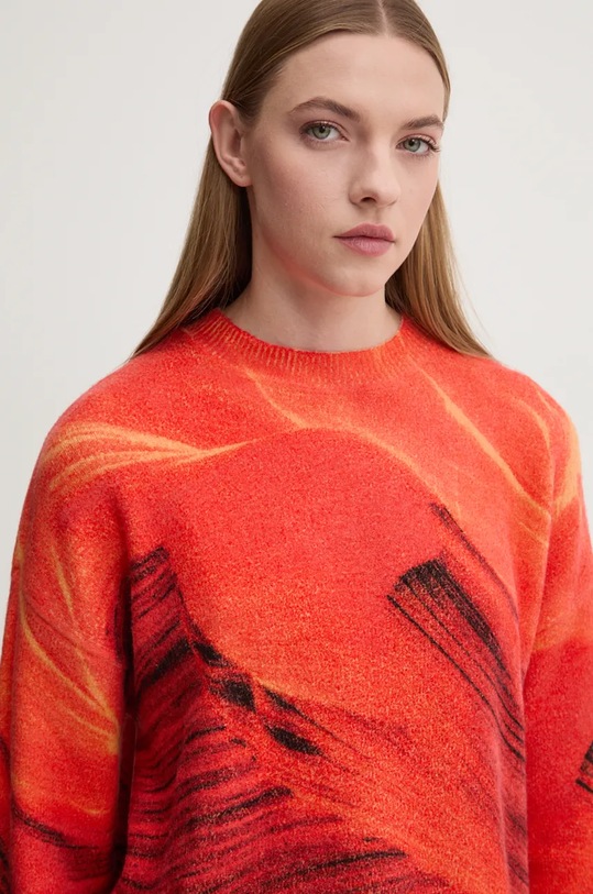 Desigual sweter VAUGHAN pomarańczowy 24WWJF48