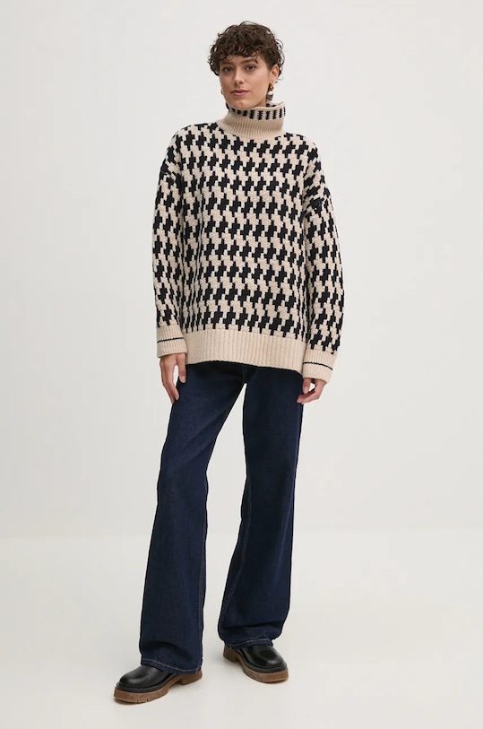 Μάλλινο πουλόβερ Tommy Hilfiger WW0WW42265 πολύχρωμο AW24