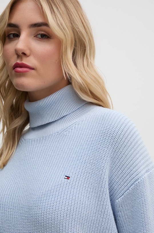 Πουλόβερ Tommy Hilfiger μπλε WW0WW43094