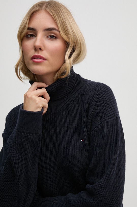 Πουλόβερ Tommy Hilfiger σκούρο μπλε WW0WW43094