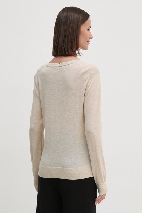 Oblečenie Vlnený sveter Tommy Hilfiger WW0WW43097 béžová