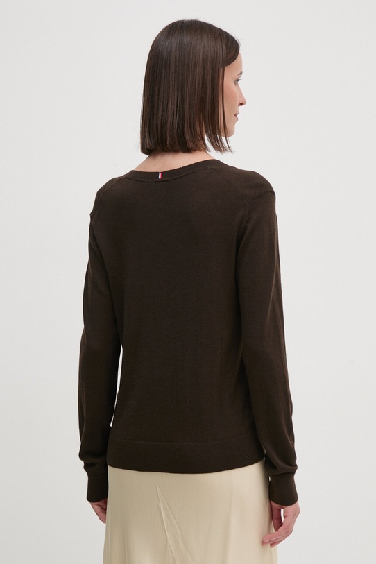 Îmbrăcăminte Tommy Hilfiger pulover de lana WW0WW43097 maro