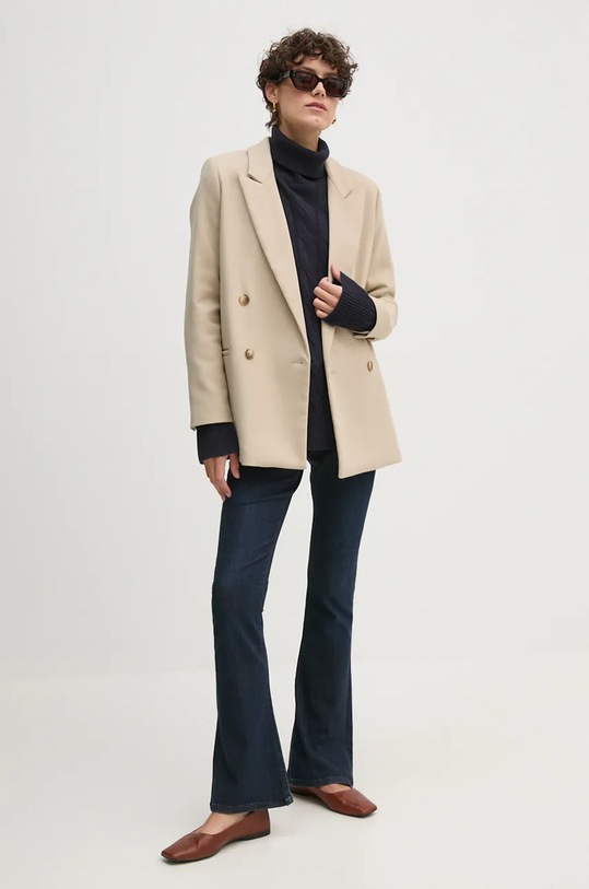 Πουλόβερ Tommy Hilfiger WW0WW43102 σκούρο μπλε AW24