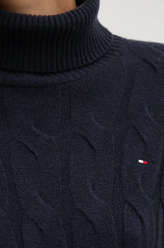 Πουλόβερ Tommy Hilfiger WW0WW43102 σκούρο μπλε