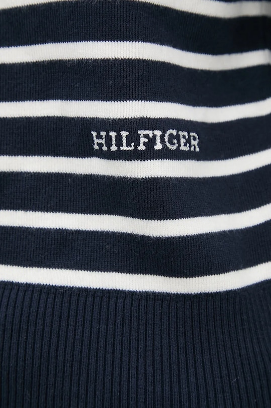Tommy Hilfiger cardigan din bumbac WW0WW43148 bleumarin