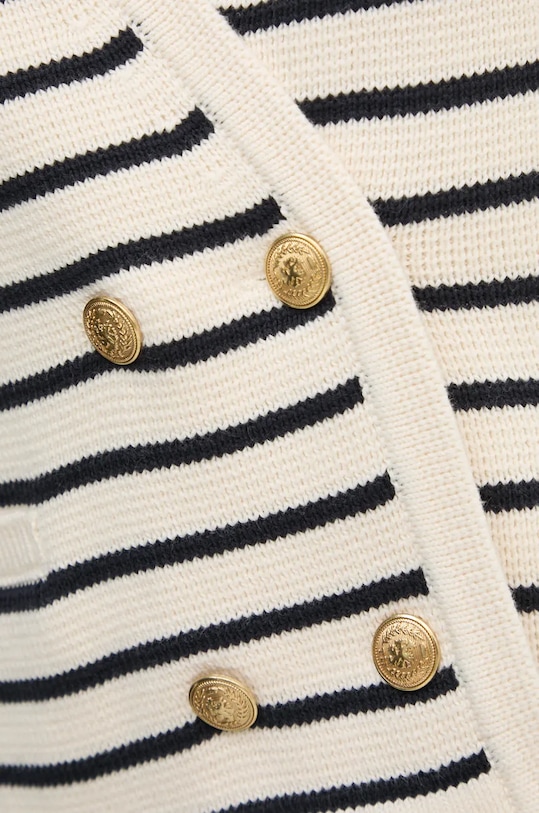 Bombažna jopica Tommy Hilfiger WW0WW43184 bež