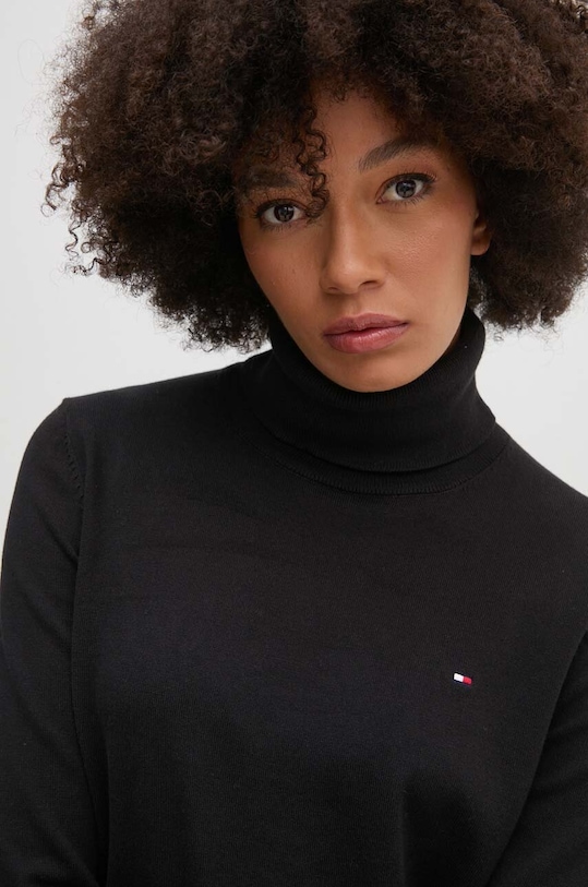 Πουλόβερ Tommy Hilfiger μαύρο WW0WW43211