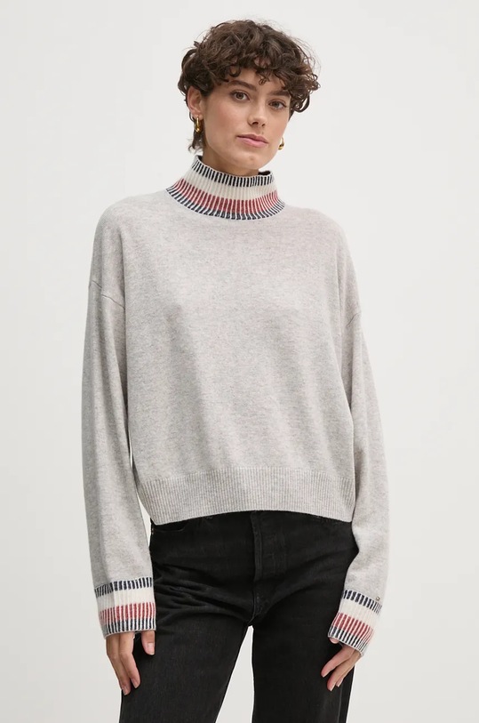 Μάλλινο πουλόβερ Tommy Hilfiger γκρί WW0WW43239