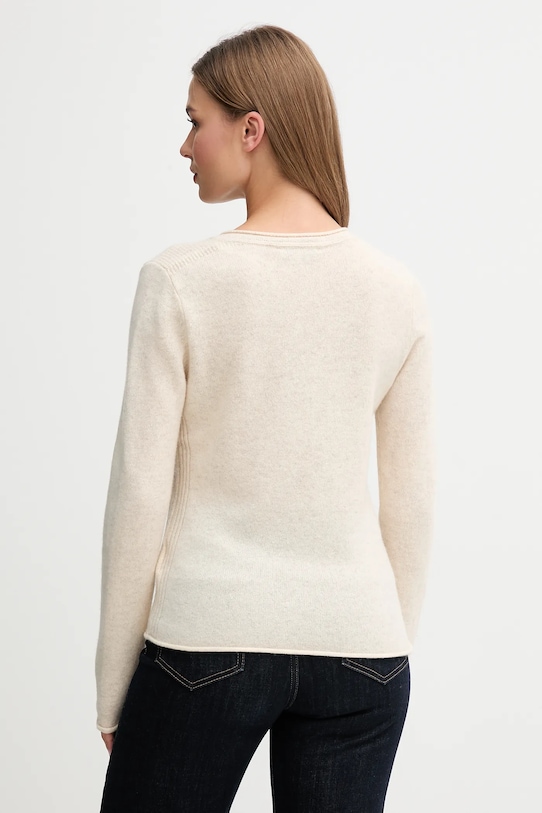Odzież Tommy Hilfiger sweter wełniany WW0WW43505 beżowy