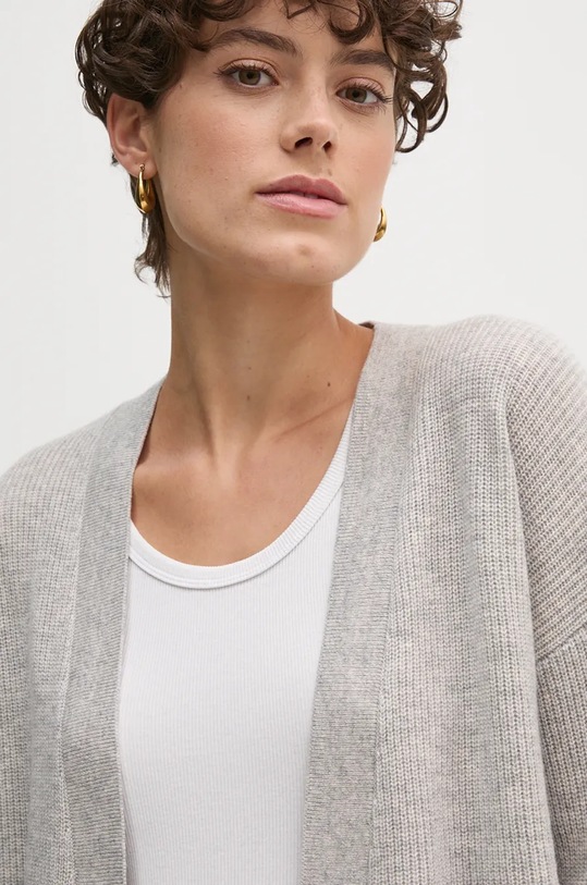 Vlněný svetr Tommy Hilfiger šedá WW0WW43509