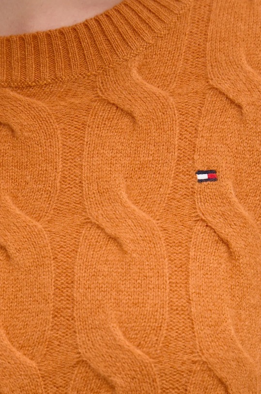 Πουλόβερ Tommy Hilfiger WW0WW43586 πορτοκαλί