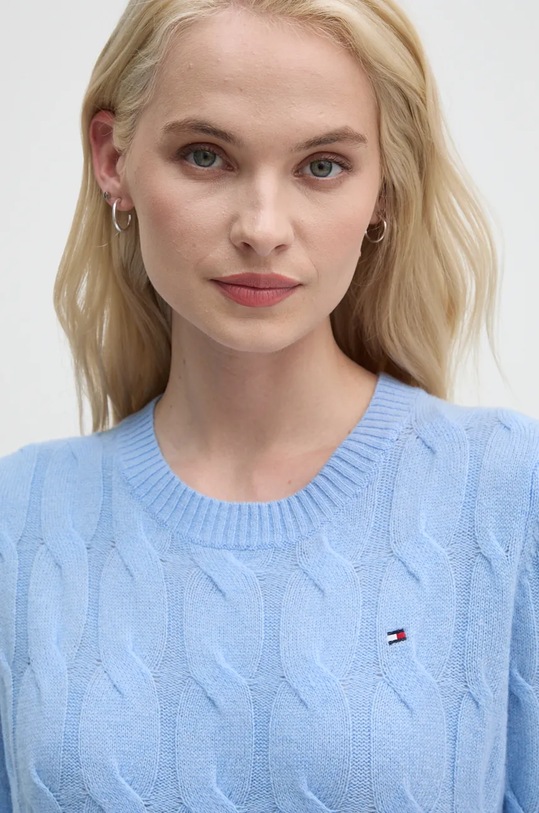 Svetr Tommy Hilfiger modrá WW0WW43586