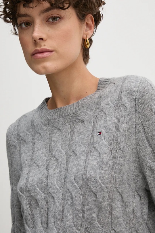 Svetr Tommy Hilfiger šedá WW0WW43586