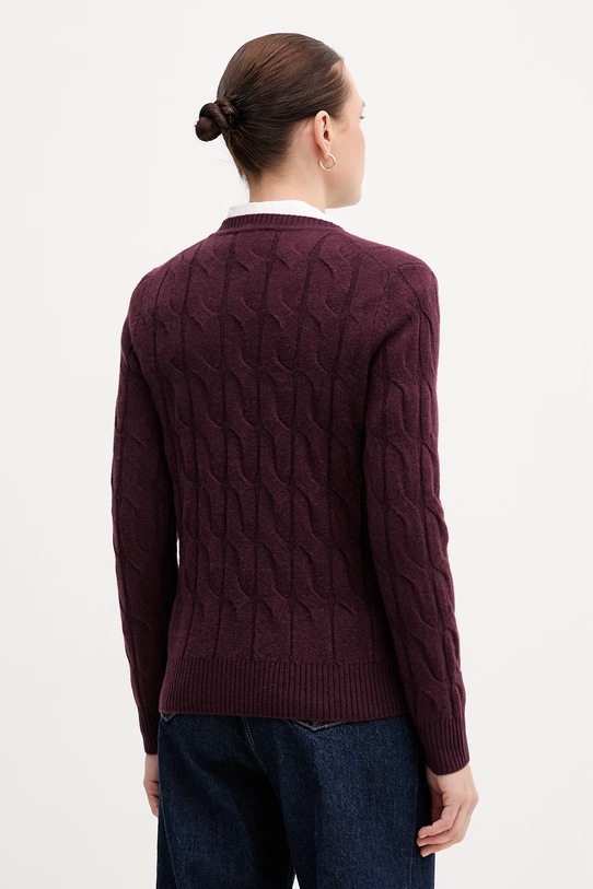 Oblečenie Vlnený sveter Tommy Hilfiger WW0WW43586 burgundské