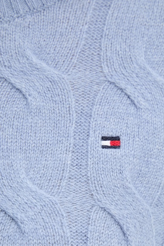 Шерстяной свитер Tommy Hilfiger WW0WW43586 голубой