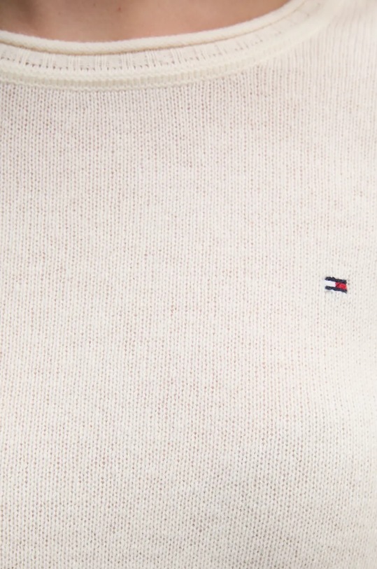 Πουλόβερ Tommy Hilfiger WW0WW44161 μπεζ