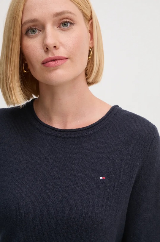 Πουλόβερ Tommy Hilfiger σκούρο μπλε WW0WW44161