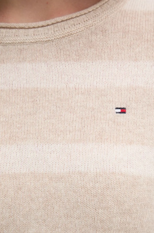 Πουλόβερ Tommy Hilfiger WW0WW44161 μπεζ