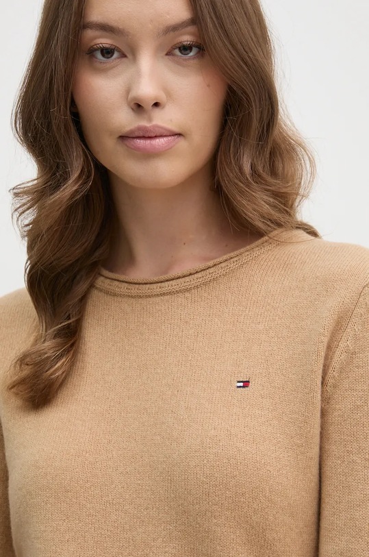 Светр Tommy Hilfiger коричневий WW0WW44161