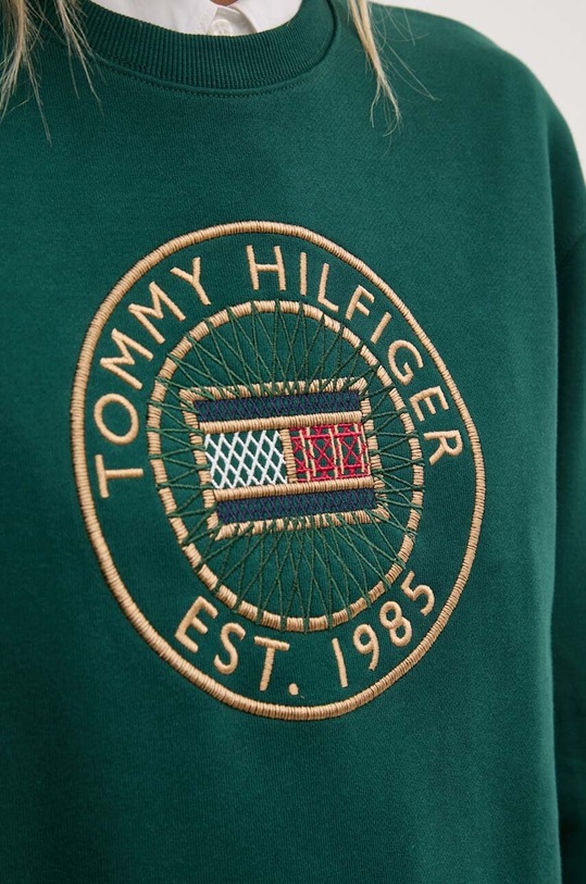 Tommy Hilfiger hanorac de bumbac WW0WW42891 verde