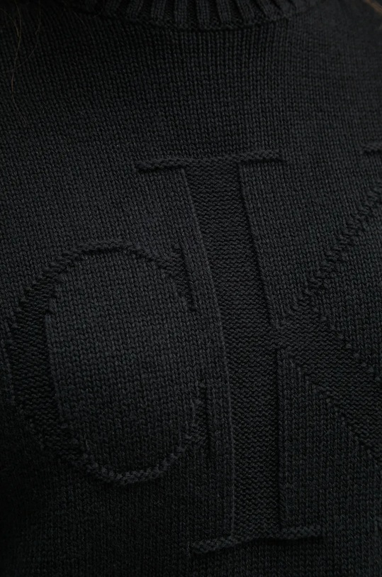 Пуловер с вълна Calvin Klein Jeans J20J224224 черен