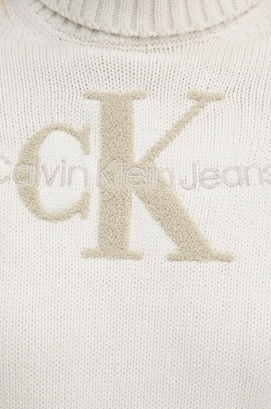 Calvin Klein Jeans pulóver J20J224229 bézs