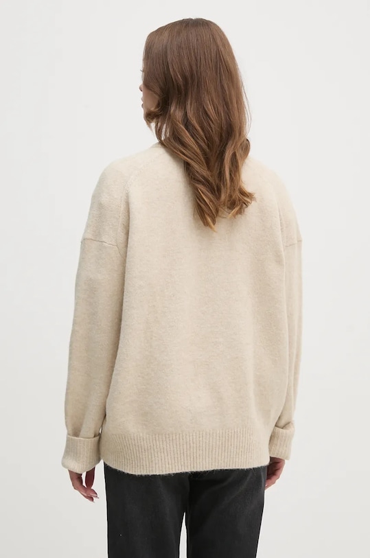 Odzież Calvin Klein Jeans kardigan z domieszką wełny J20J224234 beżowy