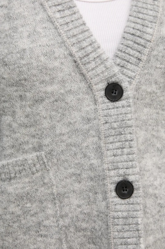 Calvin Klein Jeans kardigan z domieszką wełny J20J224234 szary