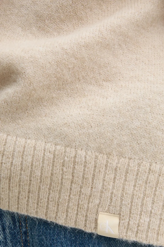 Calvin Klein Jeans sweter J20J224636 beżowy