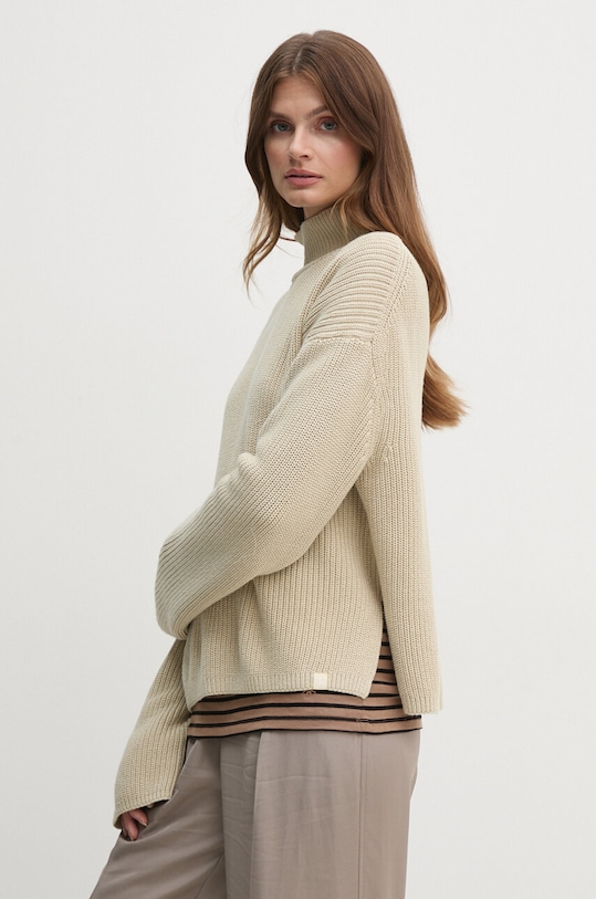 Calvin Klein Jeans sweter bawełniany bawełna zielony J20J224227