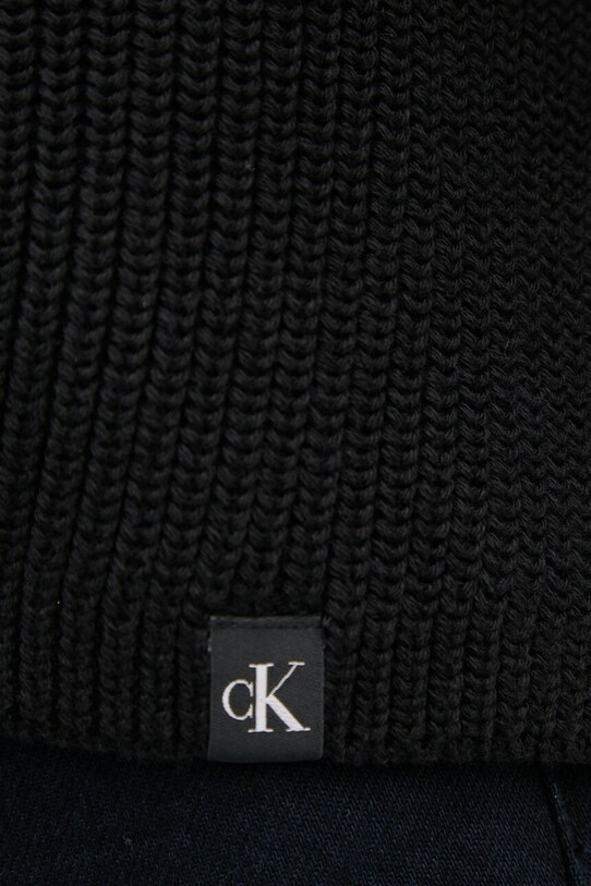 Calvin Klein Jeans pulover de bumbac J20J224227 negru
