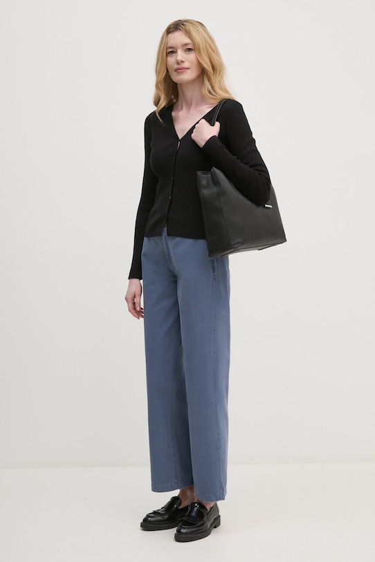 Calvin Klein Jeans kardigan J20J224239 czarny AW24