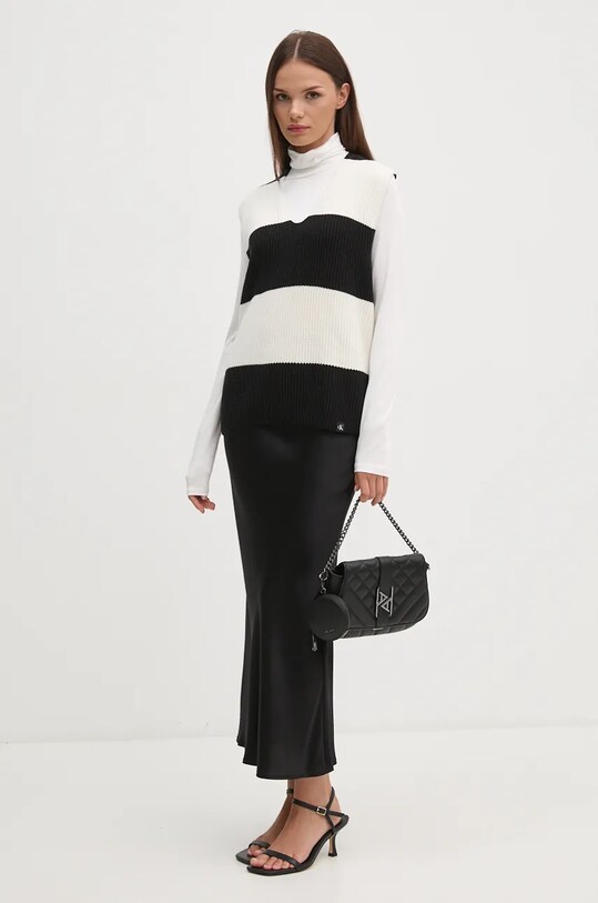 Бавовняна жилетка Calvin Klein Jeans J20J224663 чорний AW24