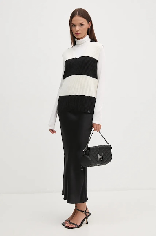 Calvin Klein Jeans kamizelka bawełniana J20J224663 czarny AW24