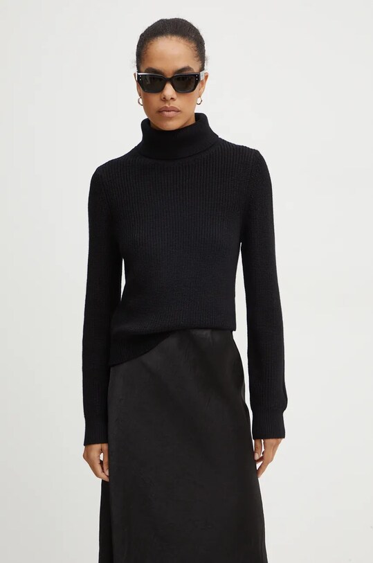 Вовняний светр MICHAEL Michael Kors MF460YUF2G чорний AW24