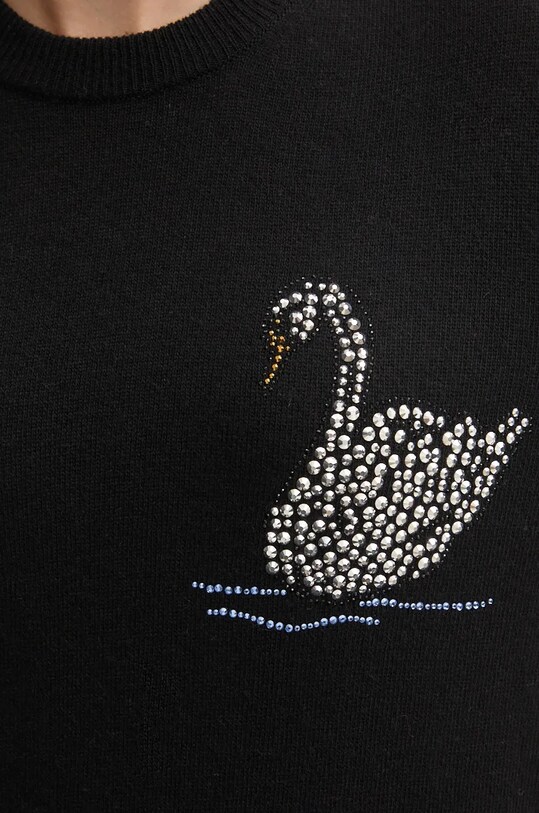 Vlnený sveter MSGM 3742MDM200.247786 čierna