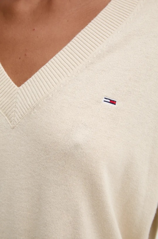 Svetr Tommy Jeans béžová DW0DW18670