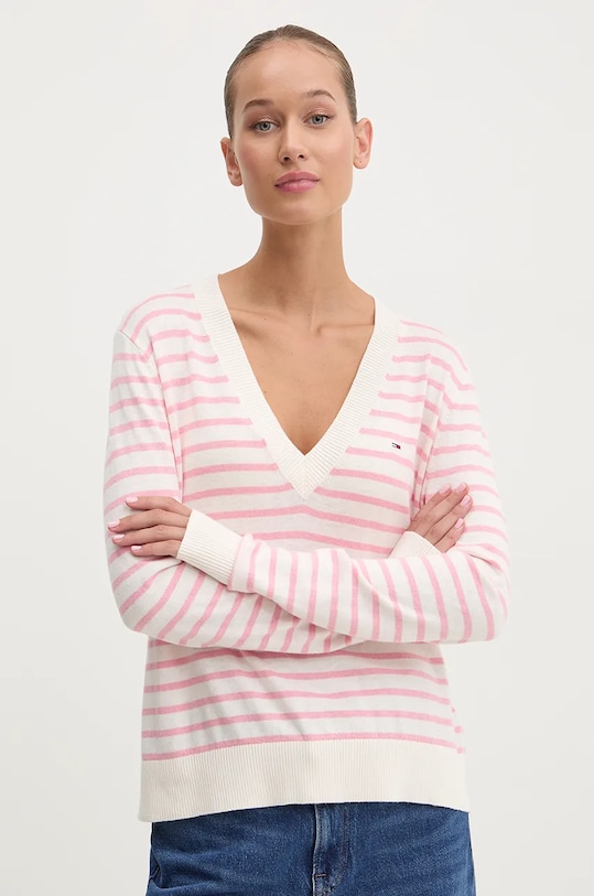 Tommy Jeans sweter pozostałe różowy DW0DW18670